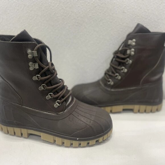 NEW STUTTERHEIM Patrol Duck Combat Boots Brown Leather Size 7.5 - Picture 9 of 9